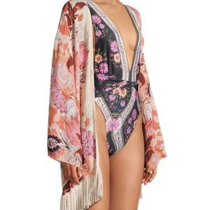 Agua Bendita Juana Boreal Floral Kimono